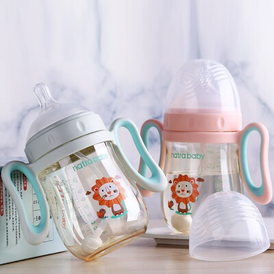natrababy60超宽口径奶瓶配件奶嘴食品级硅胶吸管直饮嘴鸭嘴奶嘴