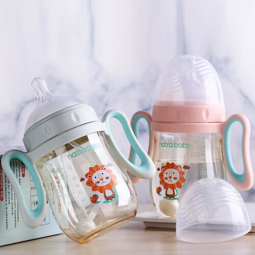natrababy60超宽口径奶瓶配件奶嘴食品级硅胶吸管直饮嘴鸭嘴奶嘴