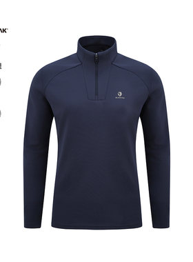 BLACK YAK布来亚克长袖女25春夏户外弹力透气针织半拉链T恤SYW002