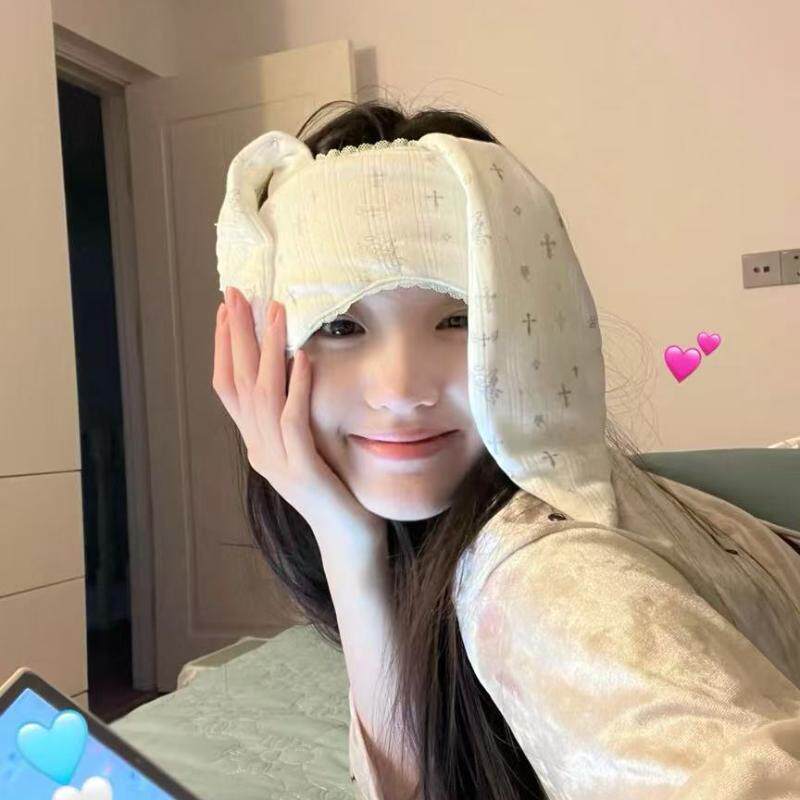 朦胧兔甜妹蕾丝花边小兔耳朵眼罩女氛围元气少女睡觉拍照绑发头箍,饰品/流行首饰/时尚饰品新,发饰,淘宝优惠券,粉丝福利购,淘宝优惠卷