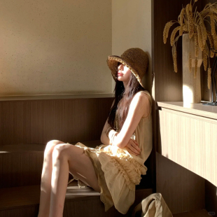 镂空遮阳编织草帽显脸小帽子 渔夫帽夏季 出口日单 高品质2025新款