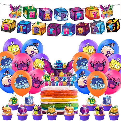 BloxFruits主题生日派对装饰游戏