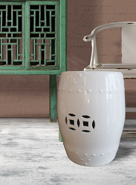 景德镇新中式风沙发边几换鞋凳