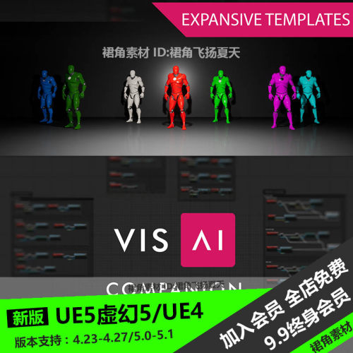 UE5虚幻4 现代人工智能框架VisAI Companion Modern AI Framework