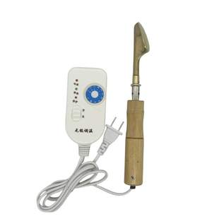 木柄纯铜小熨斗电烙铁皮鞋 皮具皮革皮衣皮包除褶皱无极调温50W