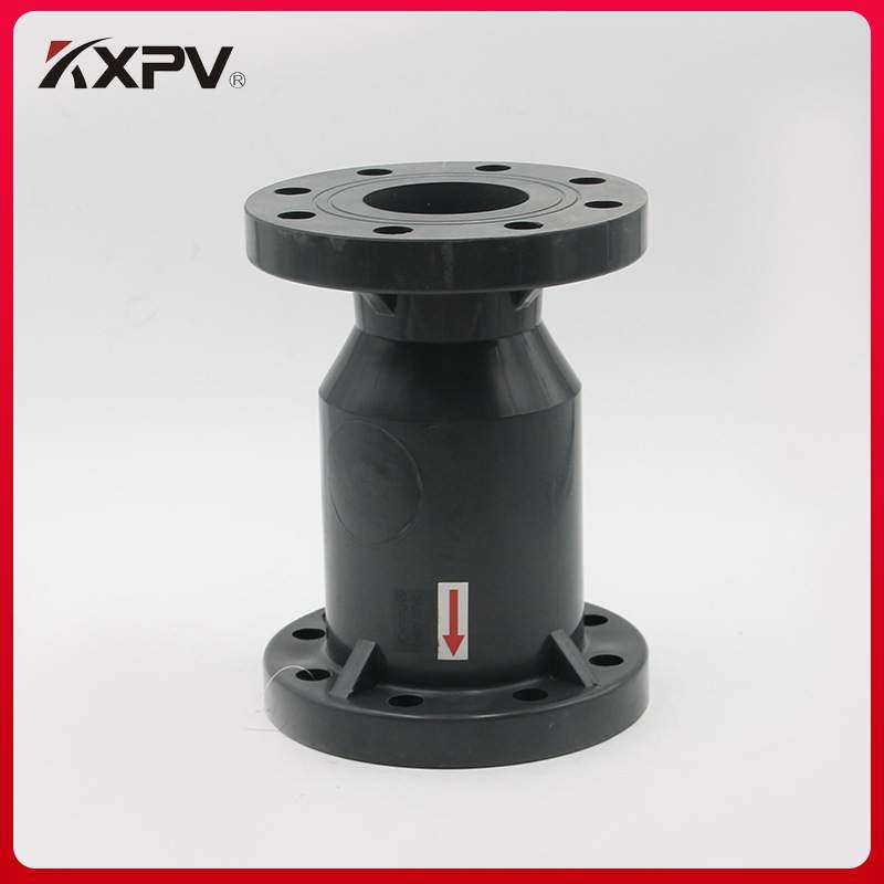 大量 UPVC塑单向料阀门 耐腐蚀法兰塑料阀门 立式止回阀