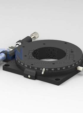 R轴RSPT100-L千分尺旋钮微调的旋转滑台角度位移平台RPGT100