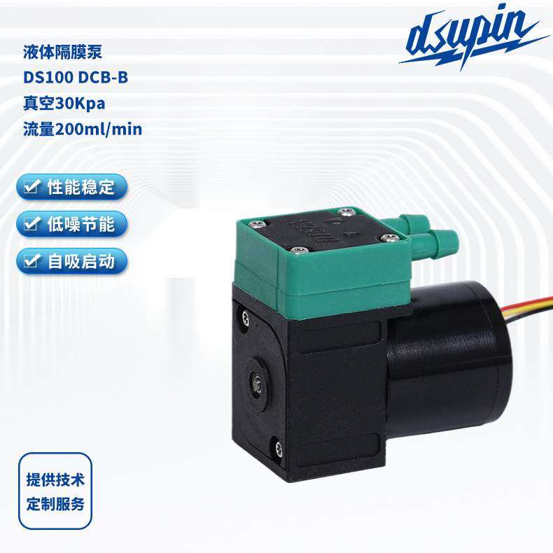 液体隔膜泵DS100 DCB-B无刷直流隔膜泵24V液体泵化工泵厂家直供