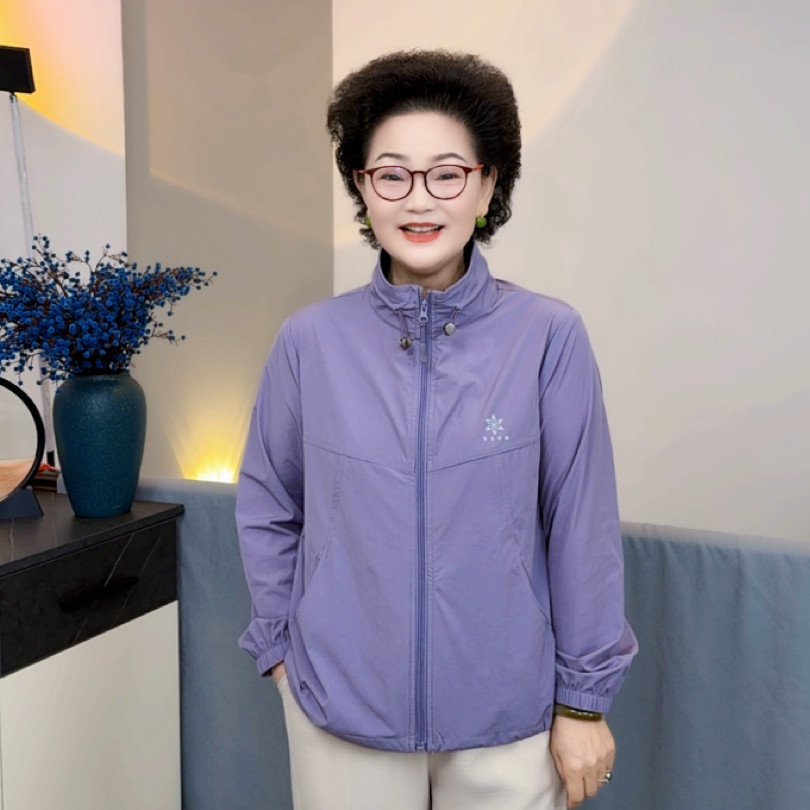 2026新款女士休闲上衣立领长袖