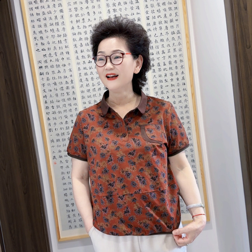 2026新款女士休闲上衣翻领短袖