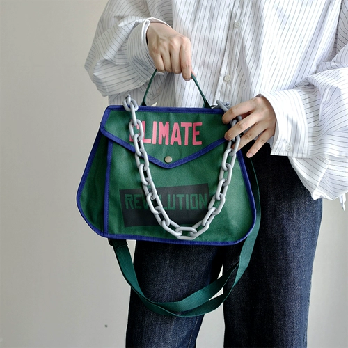 Оригинальная сумка на одно плечо, шоппер, портативная цепь, сумка подмышку