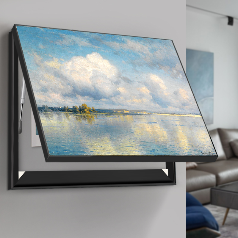 简约现代风液压上翻电表箱装饰画