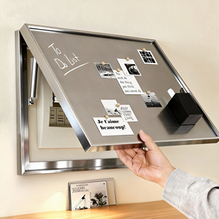 不锈钢色磁吸电表箱装饰画金属画创意磁吸画现代简约配电箱遮挡画