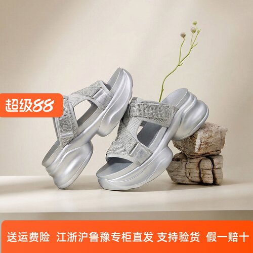 fed夏季老爹鞋露趾松糕厚底运动休闲凉拖鞋女外穿DTS601