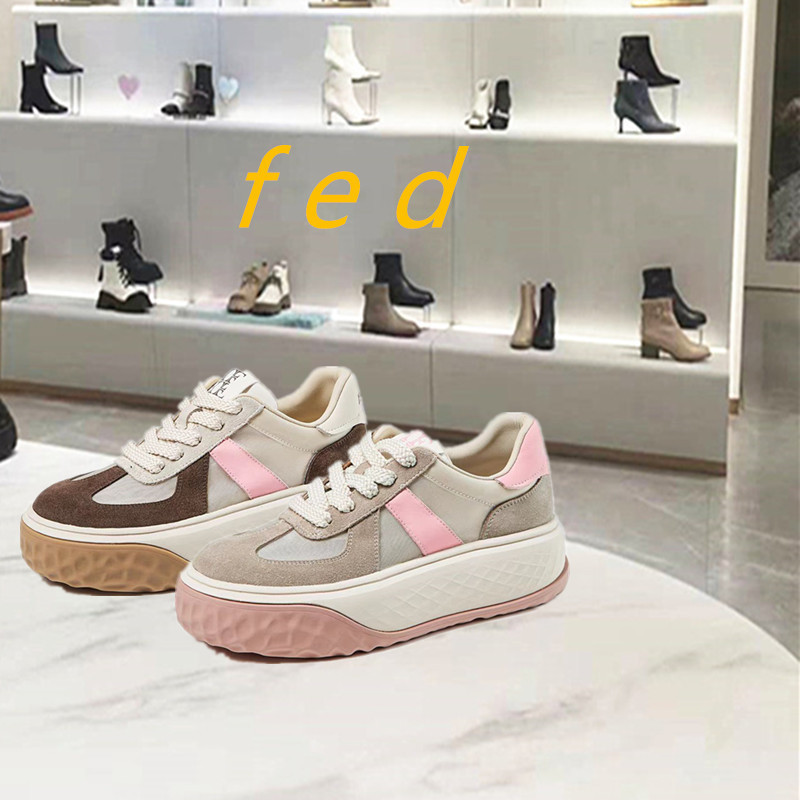 fed时尚休闲鞋厚底德训鞋增高
