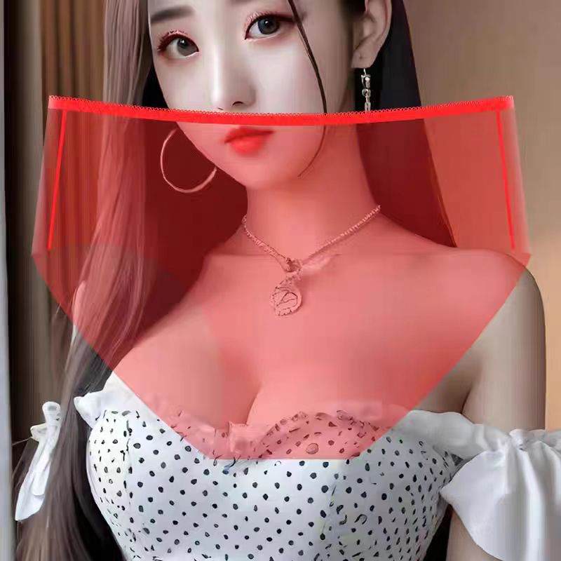 女士内裤透明全毛露蕾丝低腰火辣超薄透视全裸超暴露露臀网纱内裤