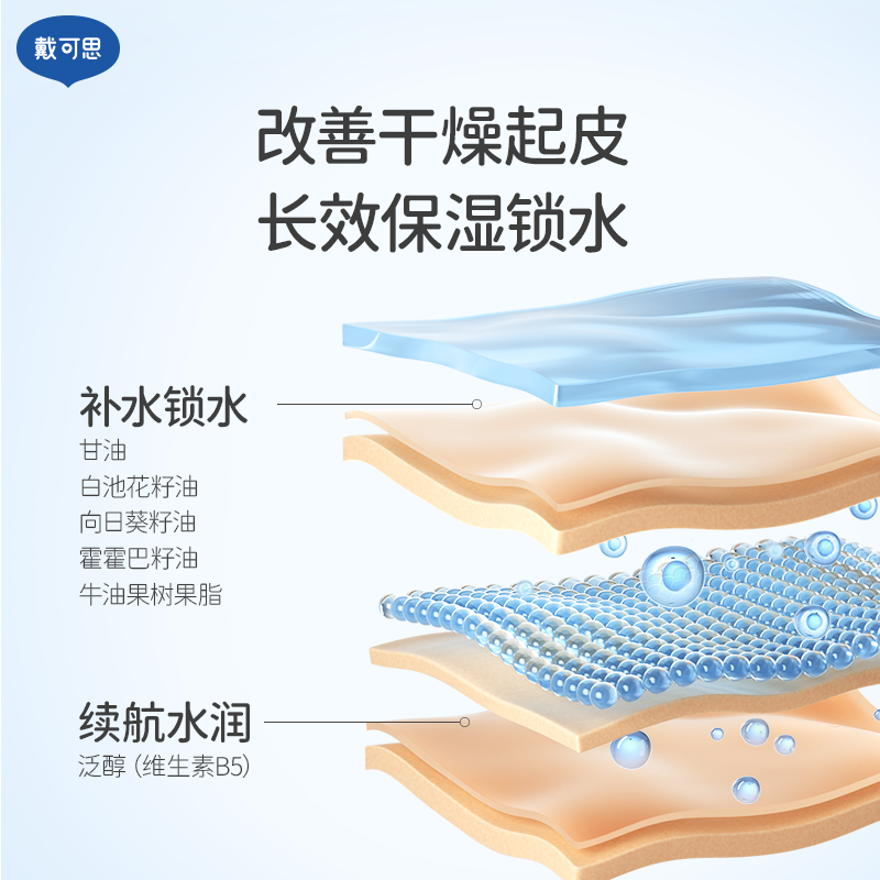 【李佳琦双11备用链接】戴可思婴儿金盏花面霜润肤乳大蓝罐