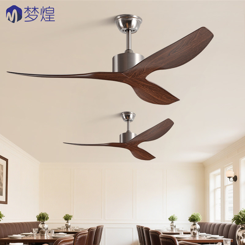 工业吊扇餐厅商家用美式复古风扇吊扇大风力客厅批发变频吊顶风扇