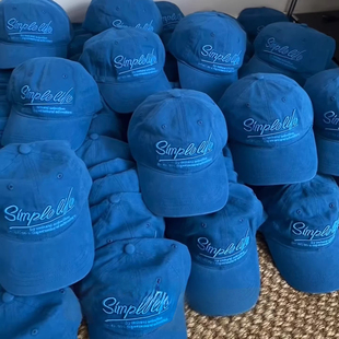 【蓝调时刻】适合大头围巨显白的克莱因蓝英文字母鸭舌帽子棒球帽