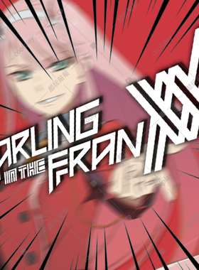 Darling in the franxx02国家队个性动漫潮玩贴纸 汽车笔记本电脑