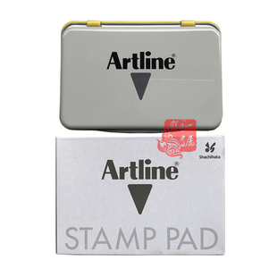 日本旗牌EHJU-3空白印台1号无印油无颜色印泥盒打印章台67*109mm