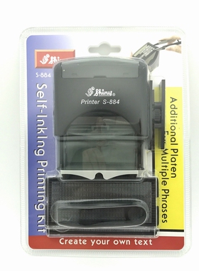 世界名品新力shiny回墨印章S-884英文字母数字拼接组合自动万次章