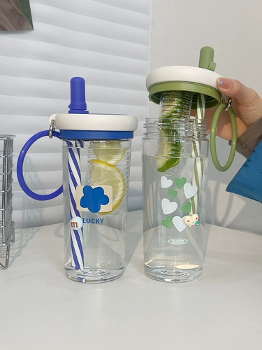 Высококачественный вместительный и большой стакан со стаканом, популярно в интернете