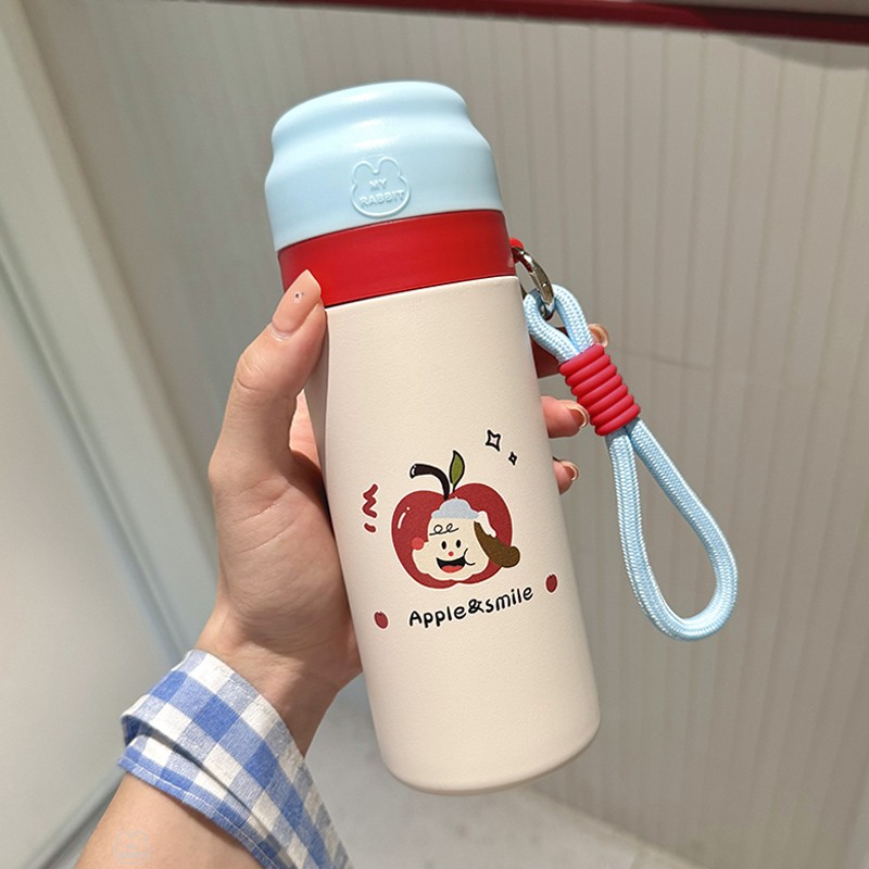 带盖吸管保温杯便携式