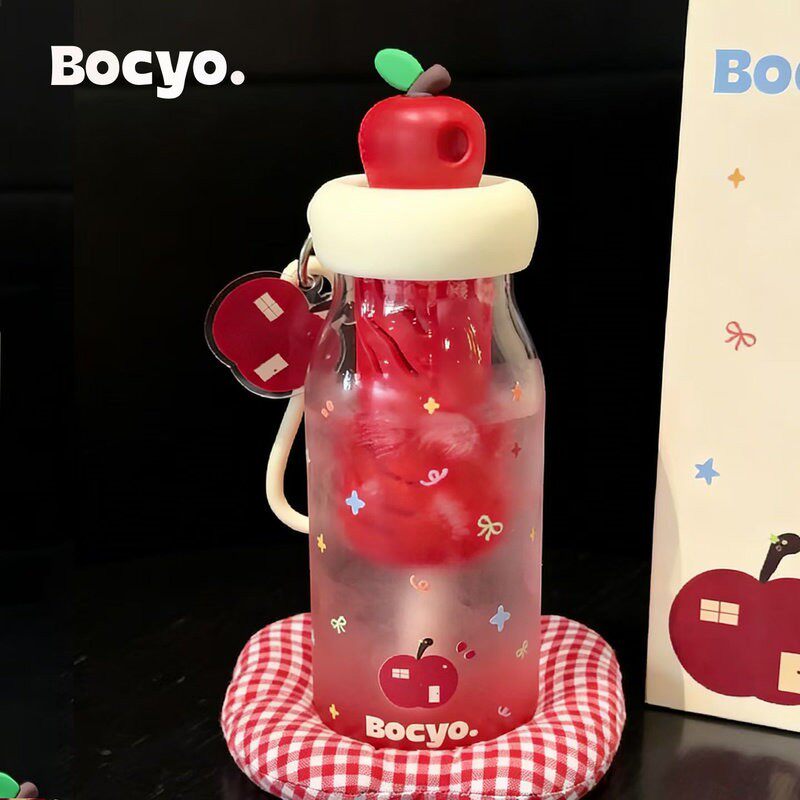 bocyo水杯吸管杯女生夏日tritan瓶泡茶新款随行孕妇产妇喝水杯子