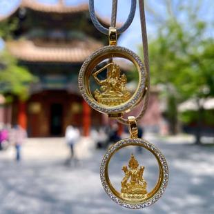 项链文殊绿度母吊坠北京法物流通处新款心想事成宫里官方正品代请