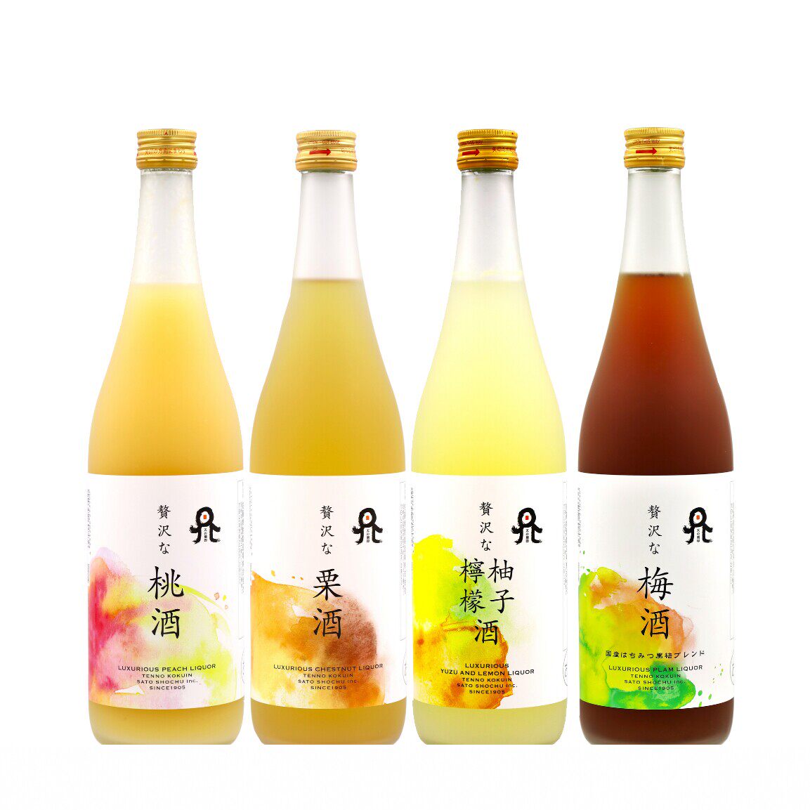 佐藤奢华果酒系列柚子柠檬黑糖蜂蜜梅黑糖栗子蜂蜜桃水果家族久家