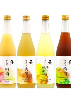 佐藤奢华果酒系列柚子柠檬黑糖蜂蜜梅黑糖栗子蜂蜜桃水果家族久家