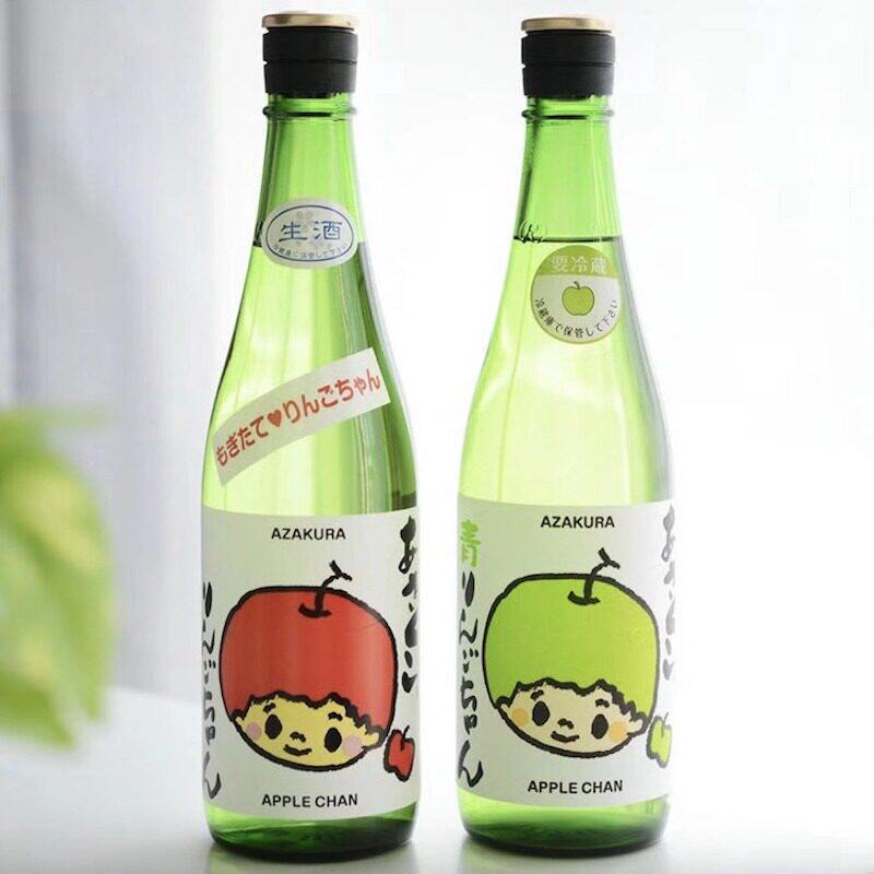 日本阿樱苹果酱特别纯米清酒12度酸甜爽口小苹果生酒火入有趣对比