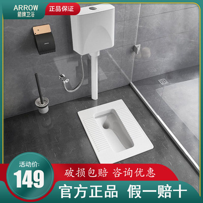 ARROW箭牌 蹲坑蹲便器AE5006C不带存水湾前排水