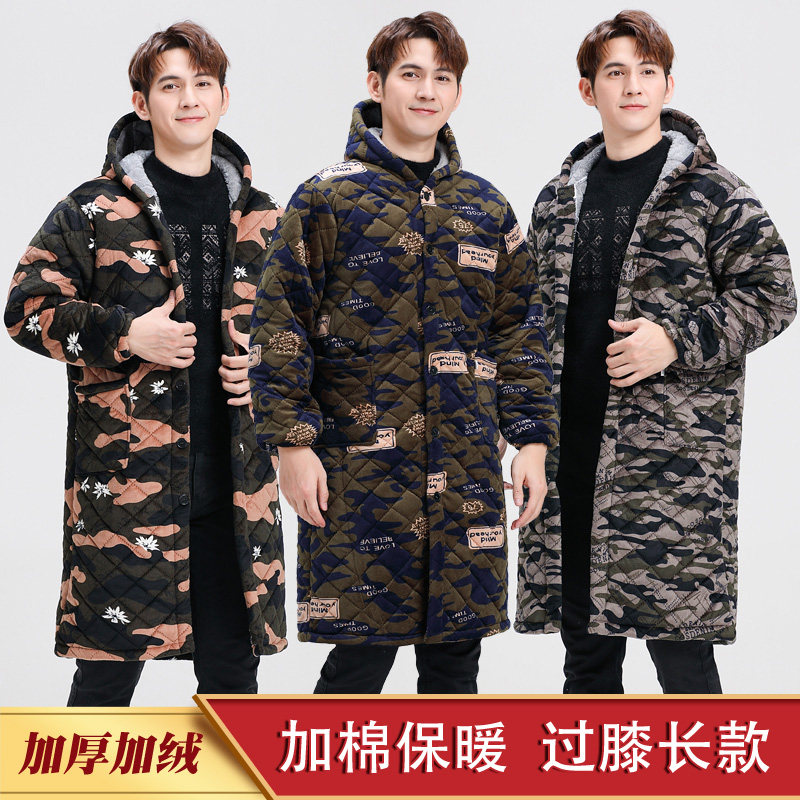 罩衣谭简加绒罩工作服衣