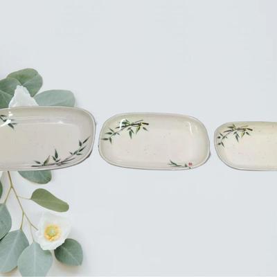 Melamine Creative Ancient Style Round Platter for Hotel Hot