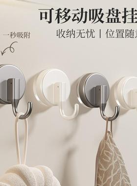 Suction cup hooks, no drilling required, strong load-bearing