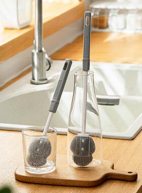 Long-handled silicone cleaning brush for home use, specifica