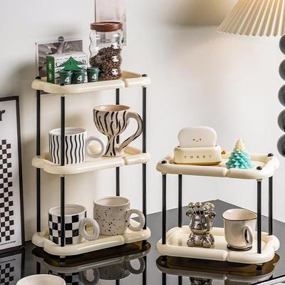 High-end Cream-themed Cosmetics Desktop Multi-level Storage