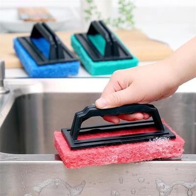 Kitchen Heavy-Duty Stain Remover Cleaning Brush with Handle,