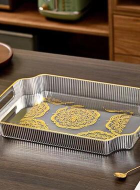 33.5*19.5*4 inch luxury high-end tea table tray, rectangular