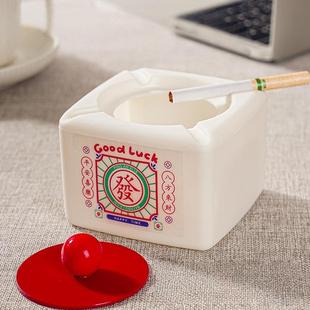 cute ashtray featuring attractive lid and Highly with