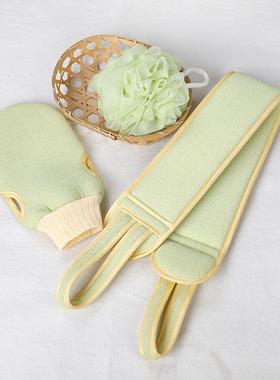 Bath Towel Set for Adults - Includes Exfoliating Scrub Towel