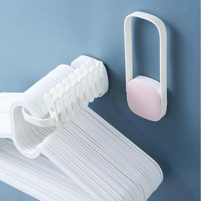 No-Drill Clothes Hanger Storage Organizer for Home Balcony,