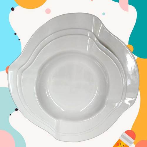 Multiple melamine creative round platters for hotel hot pot