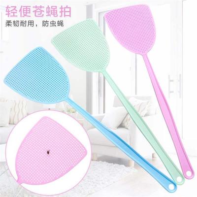 Colorful Long-Handle Plastic Fly Swatter, Manual Insect Swat