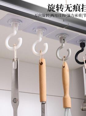 Ceiling-mounted rotating hook with a clip design that requir