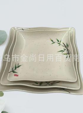 Creative Ancient Style Melamine Round Platter for Hotel Hot