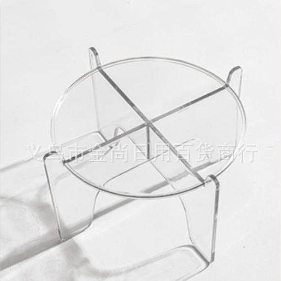 Thickened Clear Water Carafe with Round Plant Tray, Plastic