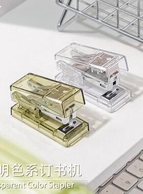Transparent Mini Stapler for Students, Small Handheld High-A